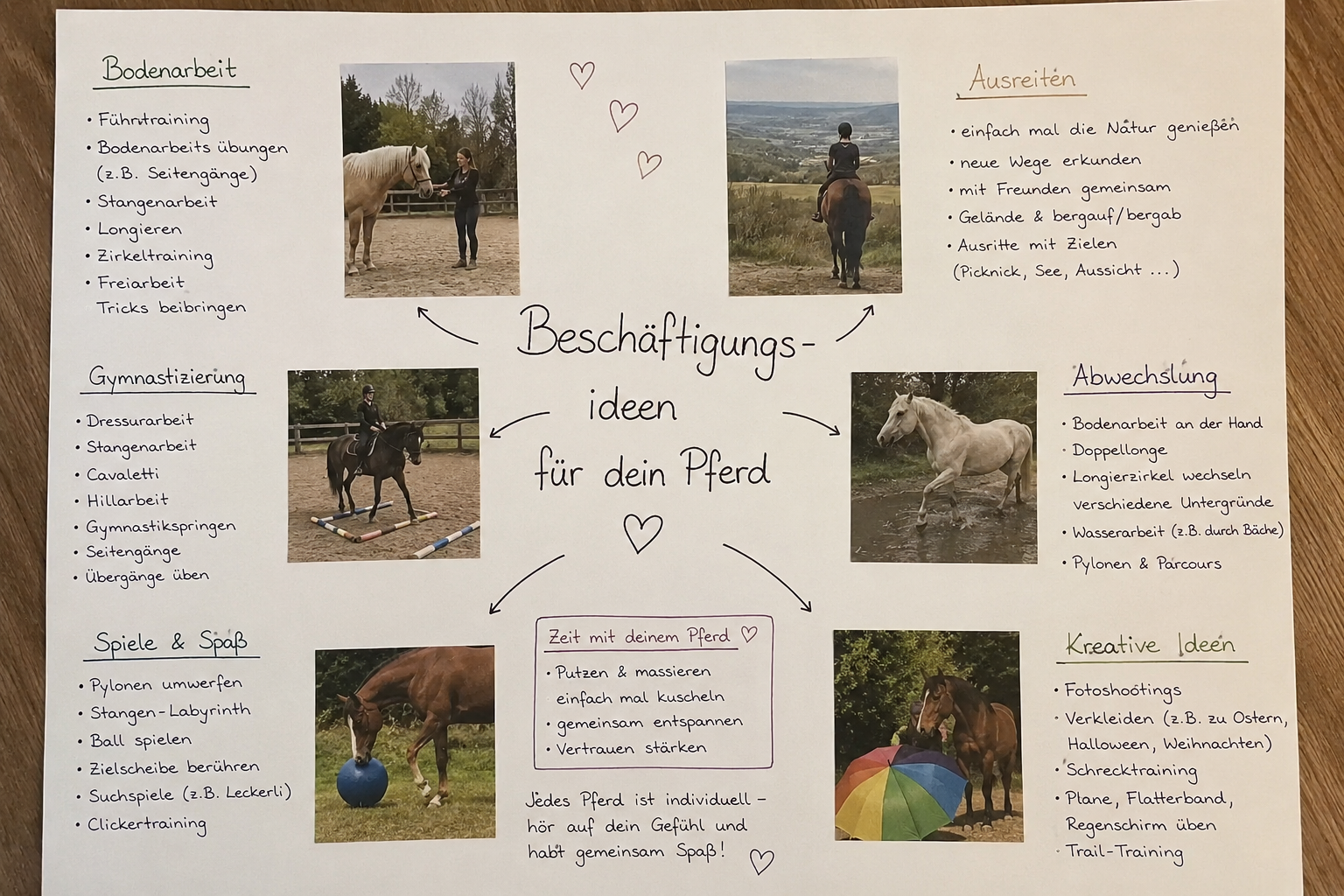 🐴 Beschäftigungsideen für Pferde – Abwechslung für Körper und Kopf