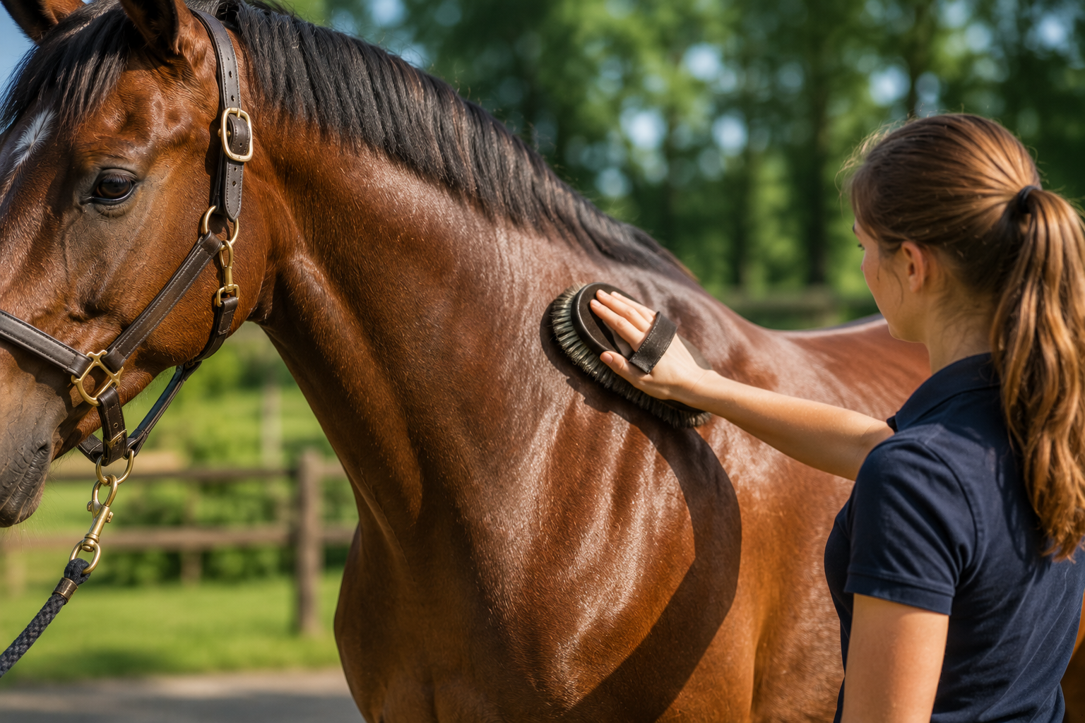 🐴 Fellpflege beim Pferd – Tipps für gesundes Fell, Haut und Wohlbefinden